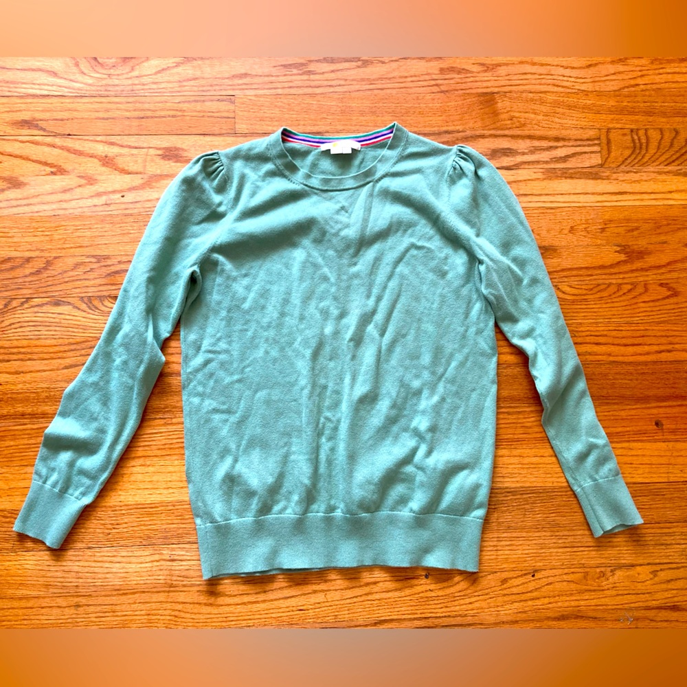 Boden knit sweater size M light green